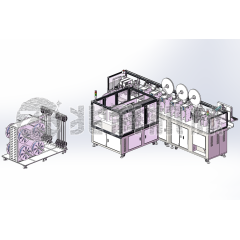 全自动五工位双头穿扁号码管端子机