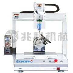 带旋转轴单站式自动涂胶机