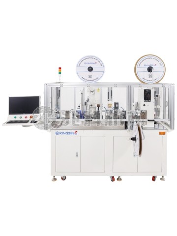 全自动双头穿色带号码管机