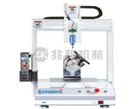 带旋转轴单站式自动涂胶机